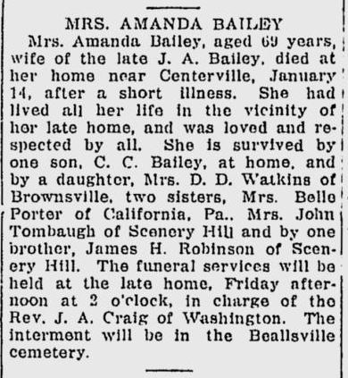 Amanda Bailey obit